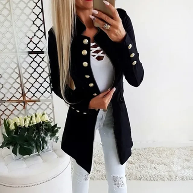 Office Women Long Coat Overall Long Blazer Fashion Single Breasted Winter Slim Jacket Solid Female Red Black Outerwear
Office Women Long Coat Overall Long Blazer Fashion Single Breasted Winter Slim Jacket Solid Female Red Black Outerwear