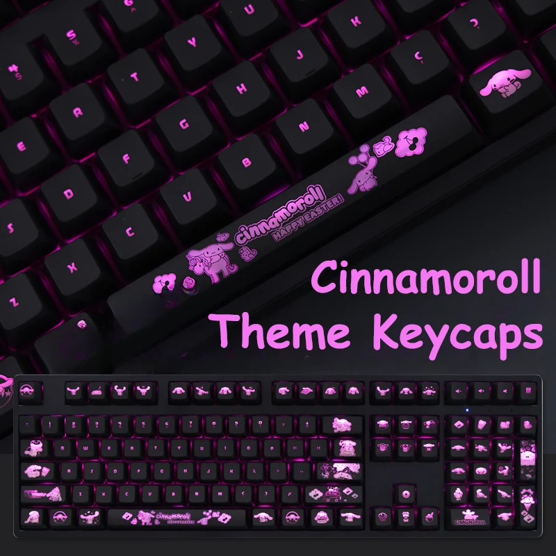 Sanrio Kawaii Cinnamoroll Anime Keycaps Cartoon Style RGB Translucent Mechanical Keyboard Keycaps Cute Keyboard Accessories
Sanrio Kawaii Cinnamoroll Anime Keycaps Cartoon Style RGB Translucent Mechanical Keyboard Keycaps Cute Keyboard Accessories