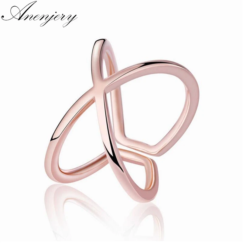 DAYIN 925 Sterling Silver Rings For Women Trendy Simple Fashion Line Cross Resizable Rings Bague S-R195
DAYIN 925 Sterling Silver Rings For Women Trendy Simple Fashion Line Cross Resizable Rings Bague S-R195