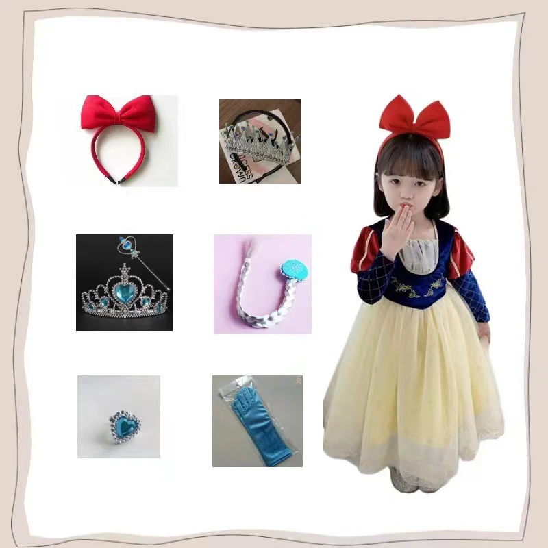Disney Elsa Princess Crown Magic Wand Snow White Red Headband Cute Cartoon Frozen Hair Accessories Earrings Gloves Cosplay
Disney Elsa Princess Crown Magic Wand Snow White Red Headband Cute Cartoon Frozen Hair Accessories Earrings Gloves Cosplay