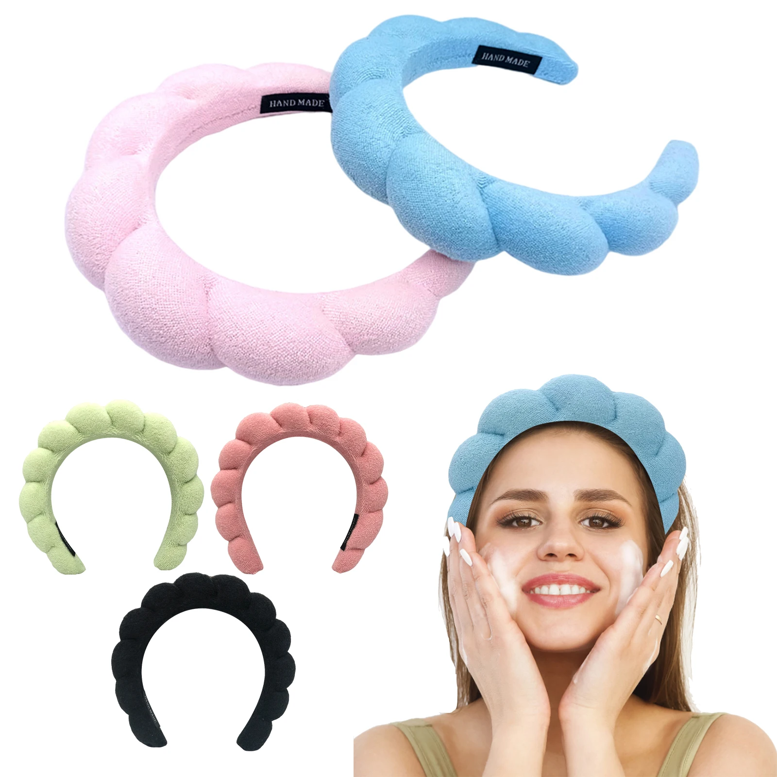 Нескользящие аксессуары для волос для мытья лица, однотонная повязка на голову для макияжа, повязка на голову, плетеные повязки для волос, п...
Нескользящие аксессуары для волос для мытья лица, однотонная повязка на голову для макияжа, повязка на голову, плетеные повязки для волос, п...
