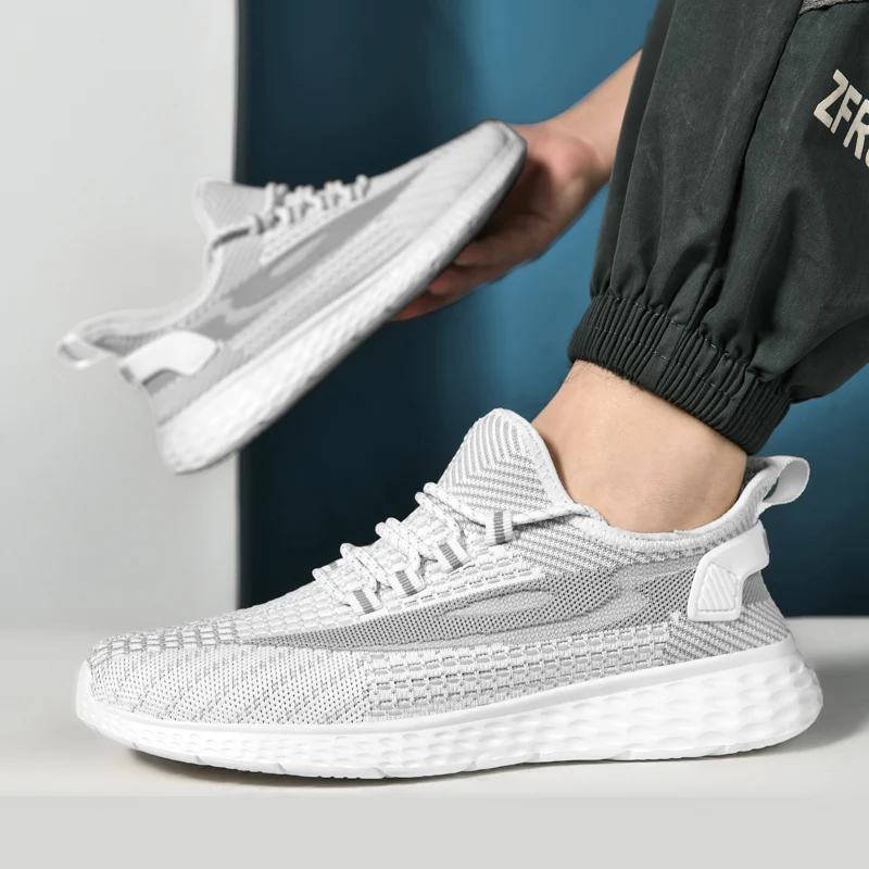 Fashion Trend Men Sneakers Flying Woven Male Breathable Men's Work Sports Shoes Outdoor Spring Running Casual Sneakers
Fashion Trend Men Sneakers Flying Woven Male Breathable Men's Work Sports Shoes Outdoor Spring Running Casual Sneakers