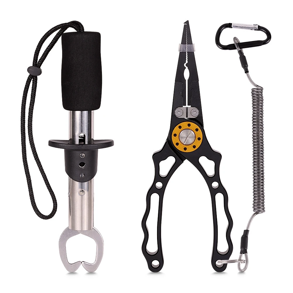 Fish Lip Gripper Upgraded Muti-Function, Fishing Pliers Hook Remover Split Ring,Fishing Gear Set,Men's Gift
Fish Lip Gripper Upgraded Muti-Function, Fishing Pliers Hook Remover Split Ring,Fishing Gear Set,Men's Gift