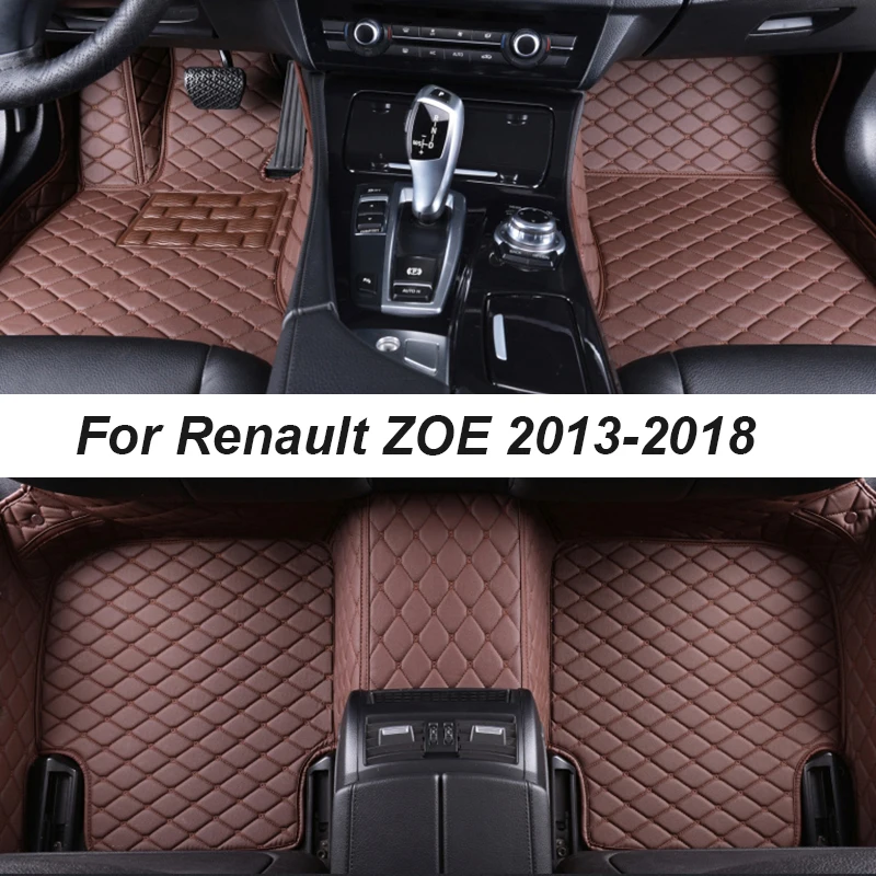 

Автомобильные коврики для Renault ZOE 2013-2018, автомобильные аксессуары для прямых поставок, интерьерные аксессуары 100%, кожаные коврики, накладки для ног
