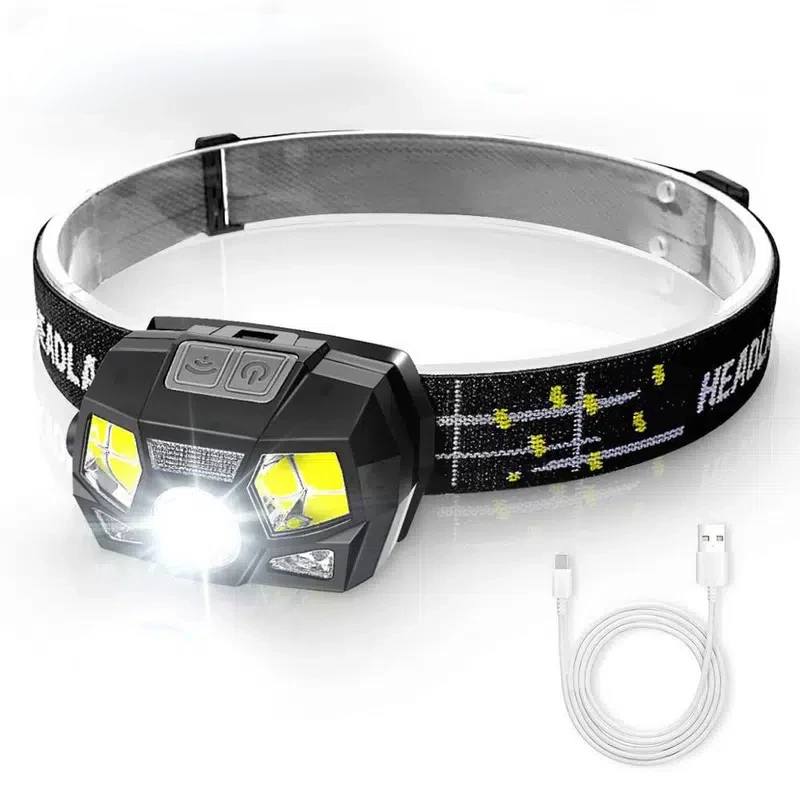 HMTX Super Bright Headlight Auto Sensing Flashlight USB Rechargeable,Outdoor Fishing Camping Running Cycling Headlight
HMTX Super Bright Headlight Auto Sensing Flashlight USB Rechargeable,Outdoor Fishing Camping Running Cycling Headlight