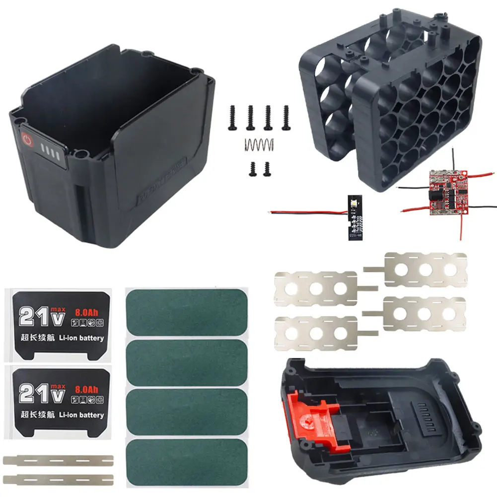 For Makita 18V Lithium Battery DIY Li-Ion Battery Case For Lomvum Zhipu Hongsong Battery Case For The Data Board 20Cell
For Makita 18V Lithium Battery DIY Li-Ion Battery Case For Lomvum Zhipu Hongsong Battery Case For The Data Board 20Cell