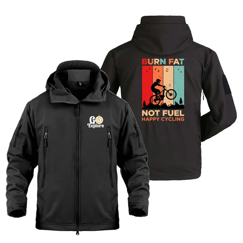 2023 New Cycling Man Coat Jacket Burn Fat Not Fuel Happy Cycling Outdoor Military Warm SoftShell Jackets Men Autumn Winter
2023 New Cycling Man Coat Jacket Burn Fat Not Fuel Happy Cycling Outdoor Military Warm SoftShell Jackets Men Autumn Winter