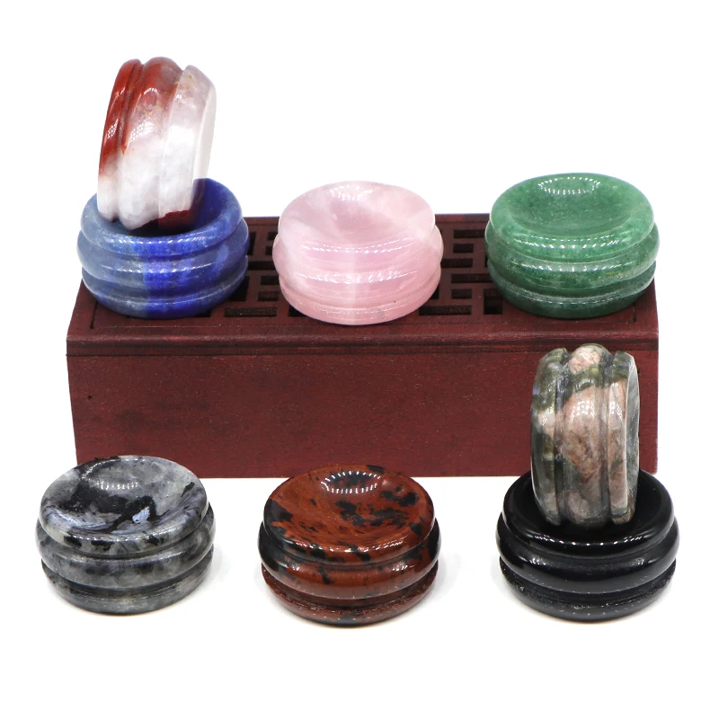 

Natural Gemstone Carved Display Stand Holder For Crystal And Stone Sphere Ball Base Egg Desktop Show Accessories Craft Wholesale