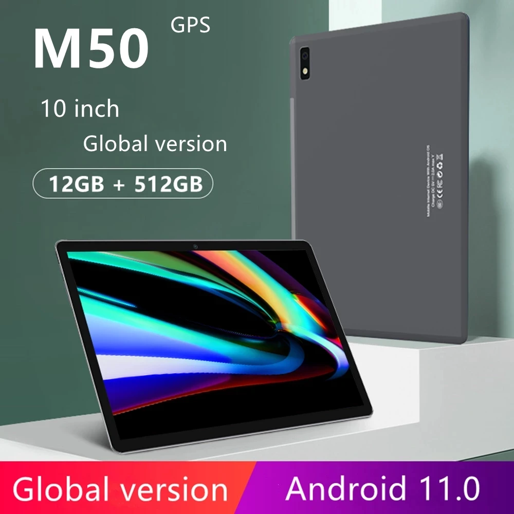 ANDROID TABLET M50 Tablete 12GB RAM+512GB ROM Tablets android 10 core Graphics tablet dual sim Android 11.0 Tablete 10 inch
ANDROID TABLET M50 Tablete 12GB RAM+512GB ROM Tablets android 10 core Graphics tablet dual sim Android 11.0 Tablete 10 inch