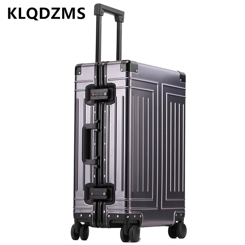 KLQDZMS 20’’24’’26’’29Inch Luggage All Aluminum Magnesium Alloy Trolley Case Ladies Boarding Box with Wheels Rolling Suitcase
KLQDZMS 20’’24’’26’’29Inch Luggage All Aluminum Magnesium Alloy Trolley Case Ladies Boarding Box with Wheels Rolling Suitcase