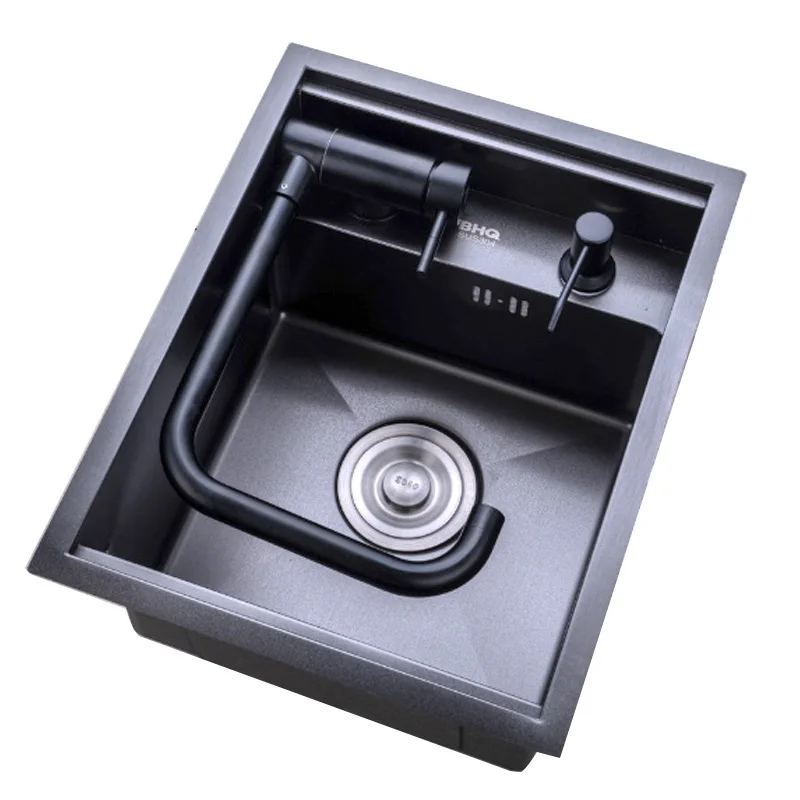 Hidden Black Kitchen Sink Bowl Bar Stainless Steel for Balcony Sink Black Bar Sink with Water Tap Kitchen Sink 45x55cm 4870
Hidden Black Kitchen Sink Bowl Bar Stainless Steel for Balcony Sink Black Bar Sink with Water Tap Kitchen Sink 45x55cm 4870