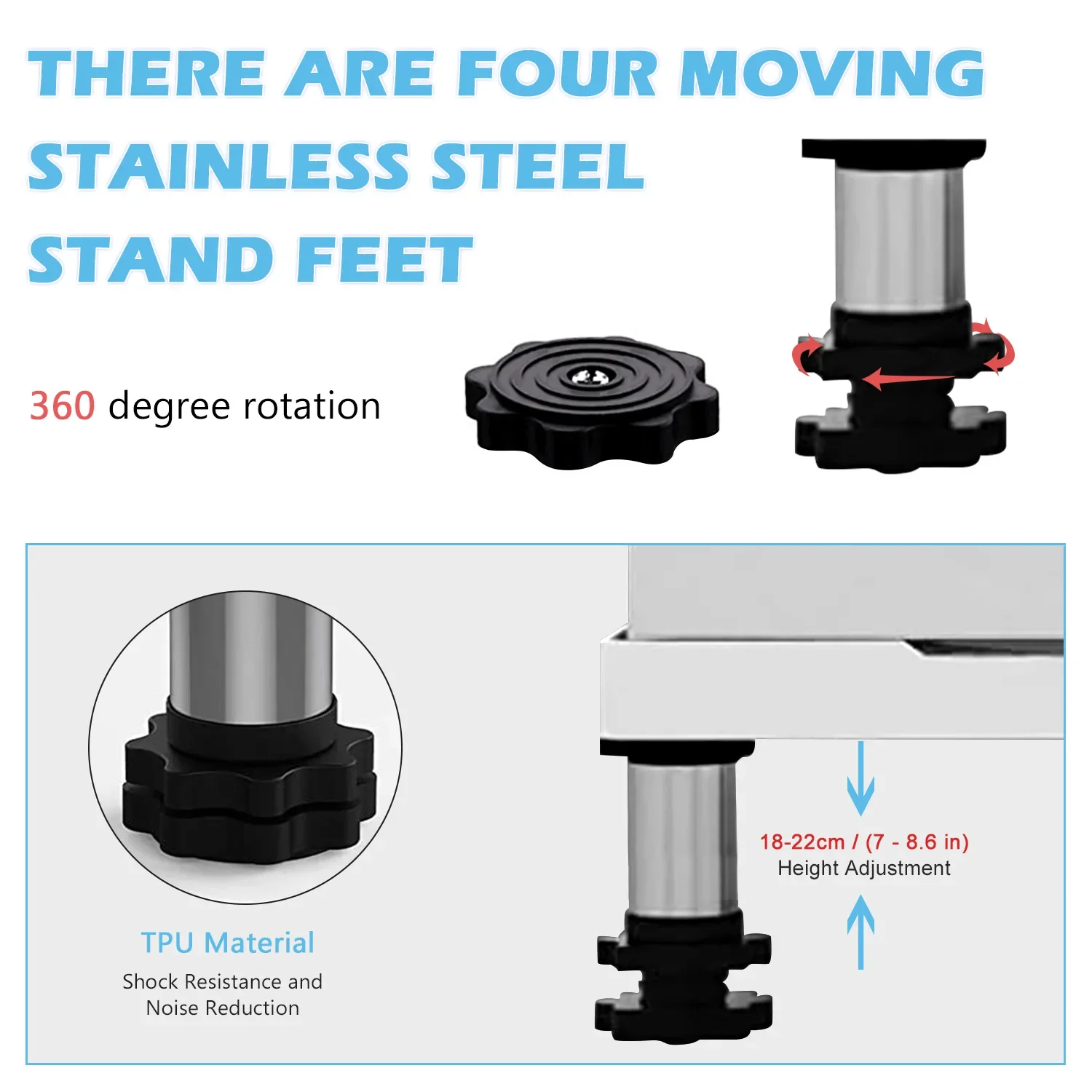 Wheels Load Stand Machine Washing 43cm-57cm With Dryer Adjustable Washing And Refrigerator Base Square 350kg Tube Machine 4
Wheels Load Stand Machine Washing 43cm-57cm With Dryer Adjustable Washing And Refrigerator Base Square 350kg Tube Machine 4