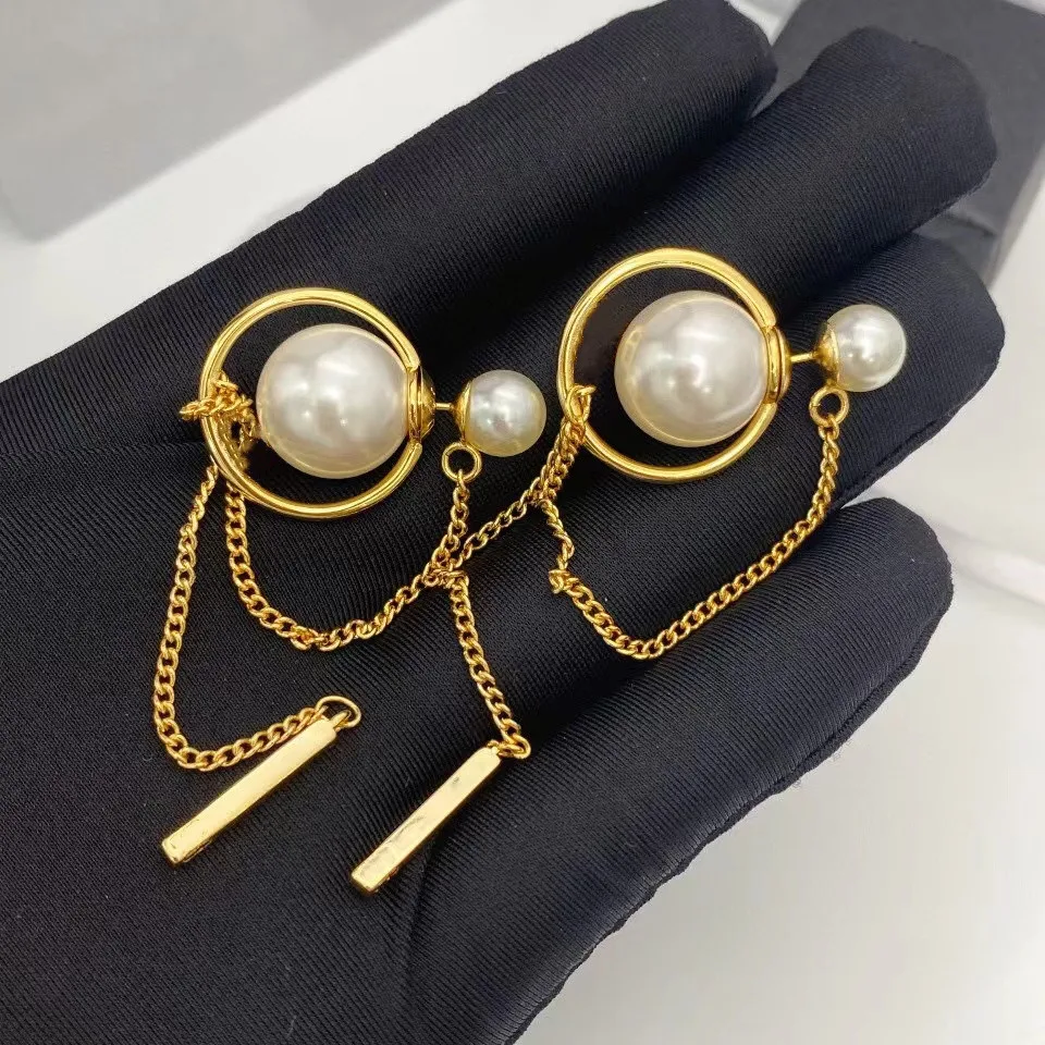 Fashion Classic Luxury Brand Pearl Long Tassel Stud Earrings for Girl Vintage Wedding Drop Dangle Earrings Eardrop Jewelry Gift
Fashion Classic Luxury Brand Pearl Long Tassel Stud Earrings for Girl Vintage Wedding Drop Dangle Earrings Eardrop Jewelry Gift