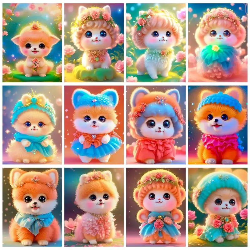 RUOPOTY Painting By Numbers For Adults Kits Colorful dopamine adorable princess puppy Hand Painting Animal For Home Decor
RUOPOTY Painting By Numbers For Adults Kits Colorful dopamine adorable princess puppy Hand Painting Animal For Home Decor
