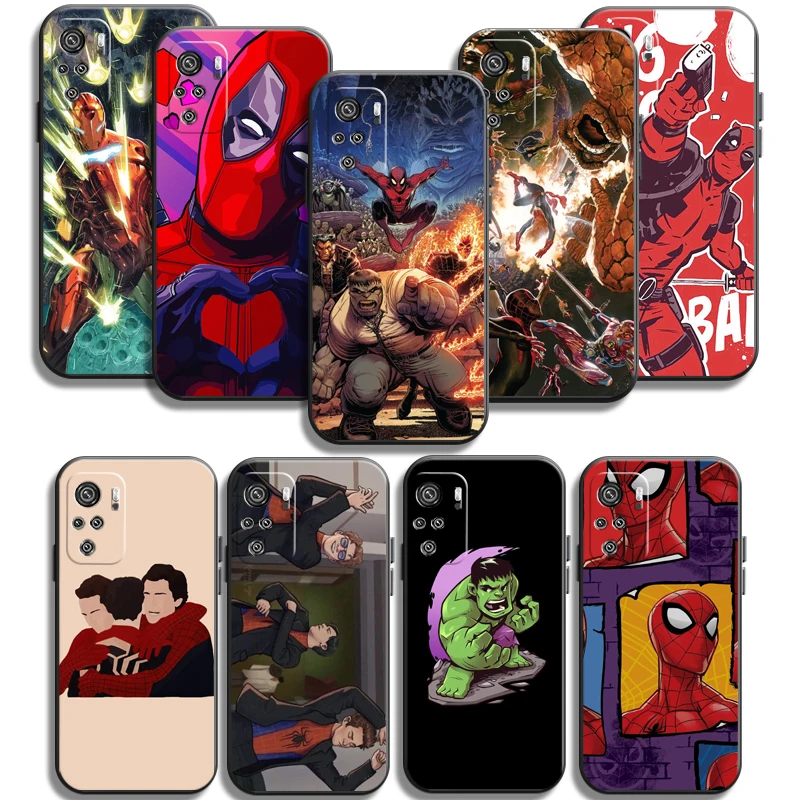 Marvel Spiderman Iron Man Phone Cases For Xiaomi Redmi 10 Note 10 10 Pro 10S Redmi Note 10 5G Carcasa Soft TPU Coque
Marvel Spiderman Iron Man Phone Cases For Xiaomi Redmi 10 Note 10 10 Pro 10S Redmi Note 10 5G Carcasa Soft TPU Coque