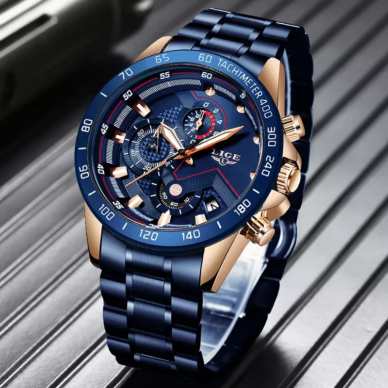 2022 LIGE New Blue Fashion Business Clock Mens Watches Top Brand Luxury All Steel Waterproof Quartz Gold Watch Relogio Masculino
2022 LIGE New Blue Fashion Business Clock Mens Watches Top Brand Luxury All Steel Waterproof Quartz Gold Watch Relogio Masculino