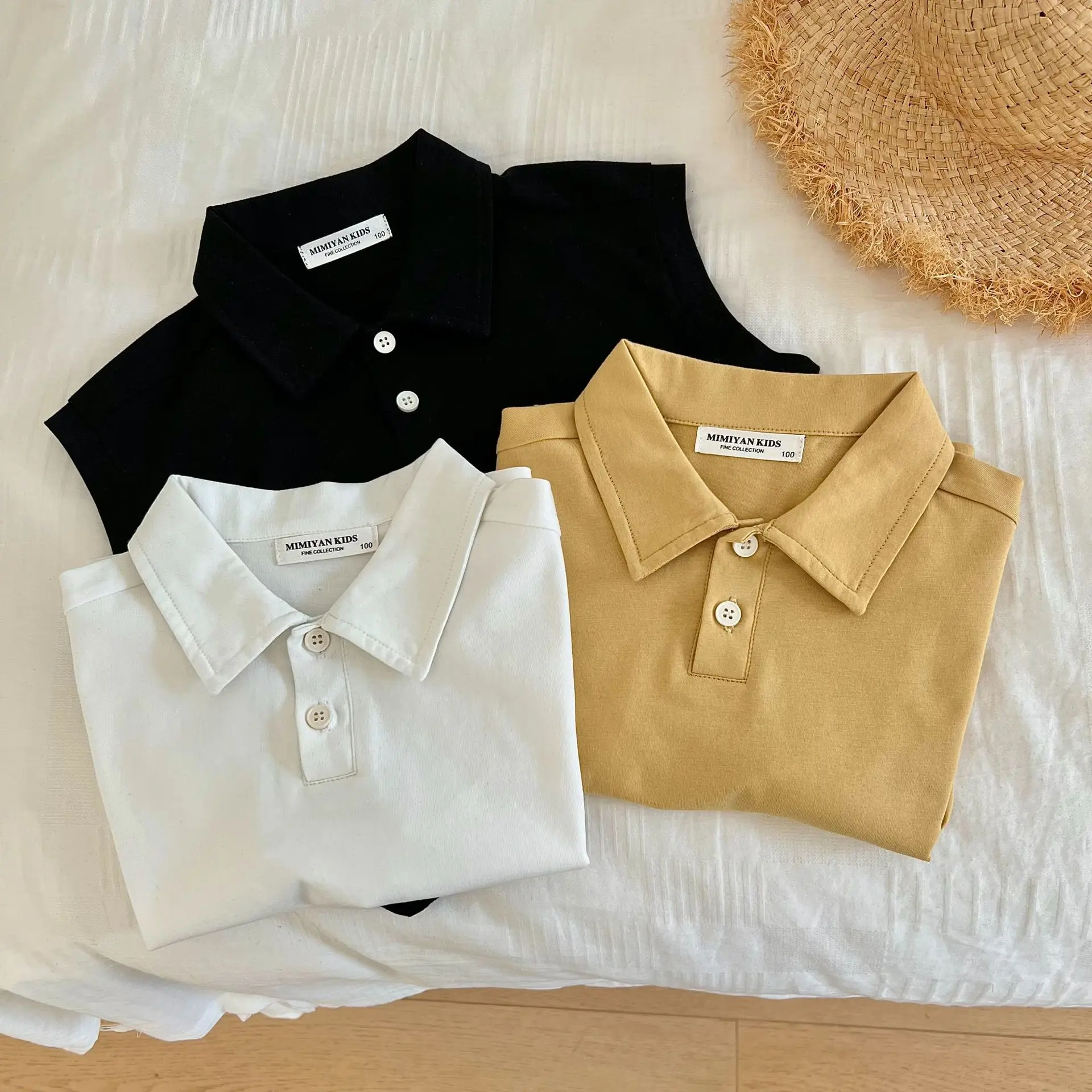 Children's Shirt 2022 Summer New Boys Girls Solid Color Lapel Sleeveless Clothes Baby Vest Top
Children's Shirt 2022 Summer New Boys Girls Solid Color Lapel Sleeveless Clothes Baby Vest Top