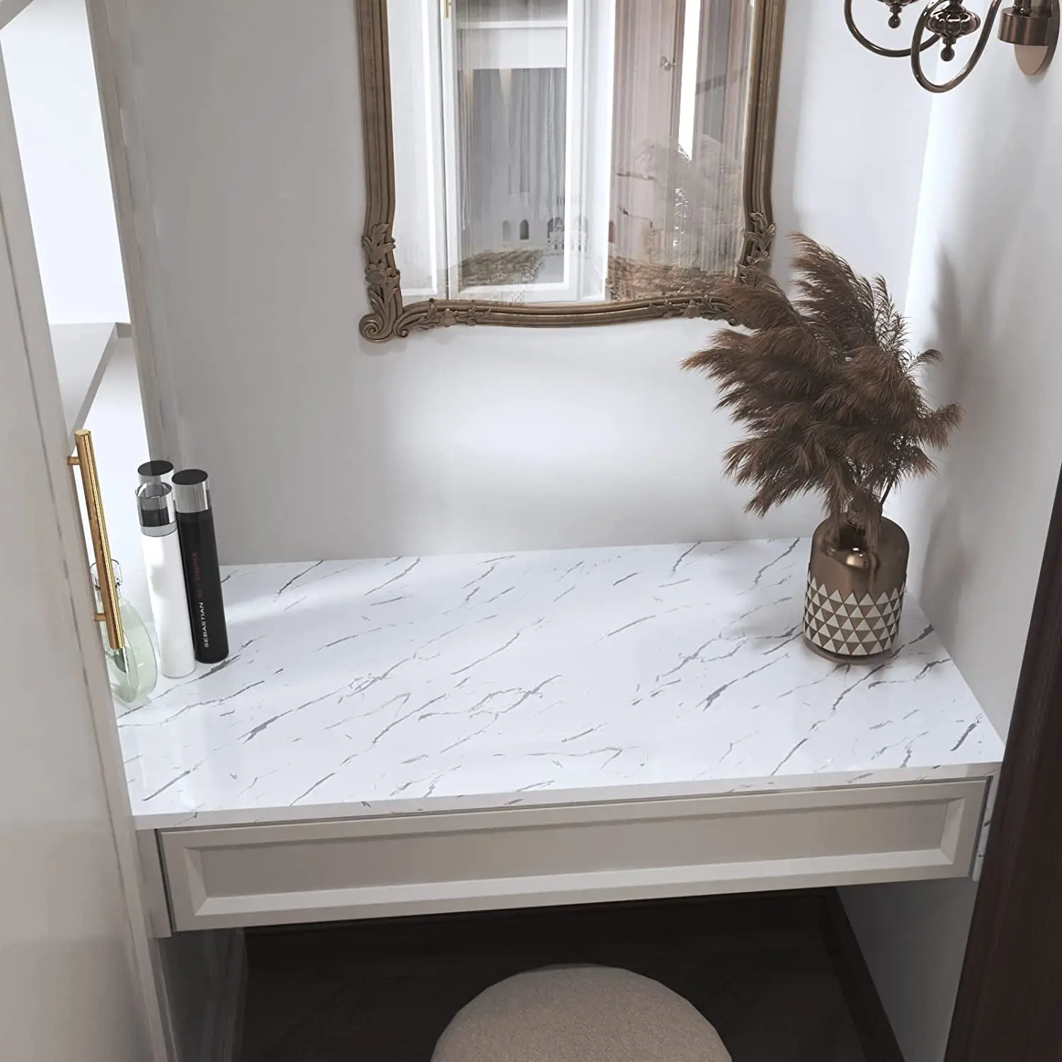 60cm Width Waterproof Marble Contact Paper for Bathroom Countertop Decor Wallpaper Self Adhesive Oil Proof Stickers for Kitchen
60cm Width Waterproof Marble Contact Paper for Bathroom Countertop Decor Wallpaper Self Adhesive Oil Proof Stickers for Kitchen