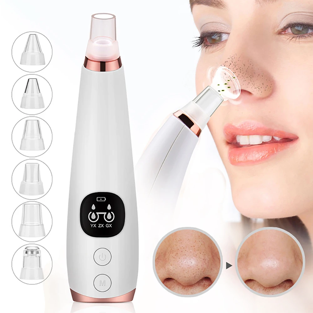 USB Charge Blackhead Remover Face Deep Nose Cleaner T Zone Pore Acne Pimple Removal Vacuum Suction Facial Beauty Clean Skin Tool
USB Charge Blackhead Remover Face Deep Nose Cleaner T Zone Pore Acne Pimple Removal Vacuum Suction Facial Beauty Clean Skin Tool