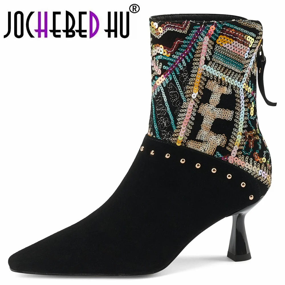 Женские ботильоны из натуральной кожи, с блестками, на высоком каблуке
Женские ботильоны из натуральной кожи, с блестками, на высоком каблуке