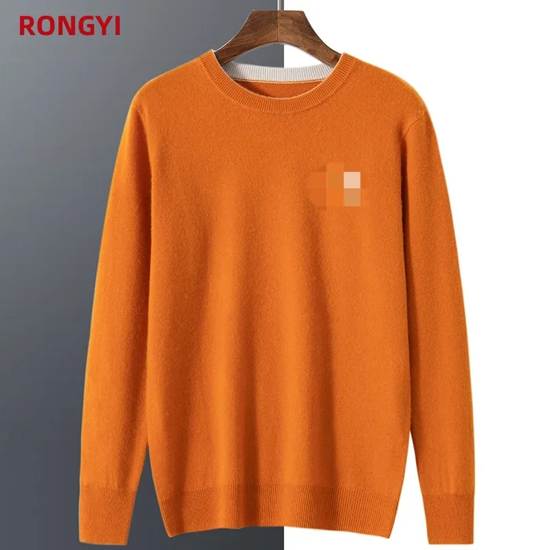RONGYI Spring And Autumn Men's Cashmere Sweater Wool High-Quality Pullover Business Casual Solid Color O-Neck Long Sleeve Top
RONGYI Spring And Autumn Men's Cashmere Sweater Wool High-Quality Pullover Business Casual Solid Color O-Neck Long Sleeve Top