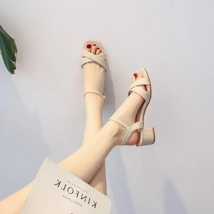 Summer Sandals Women Thick Heel Outdoor Fashion Casual Elegant Women's Shoes High Heels Slip On Women's Shoes Open Toe Shoes
Summer Sandals Women Thick Heel Outdoor Fashion Casual Elegant Women's Shoes High Heels Slip On Women's Shoes Open Toe Shoes