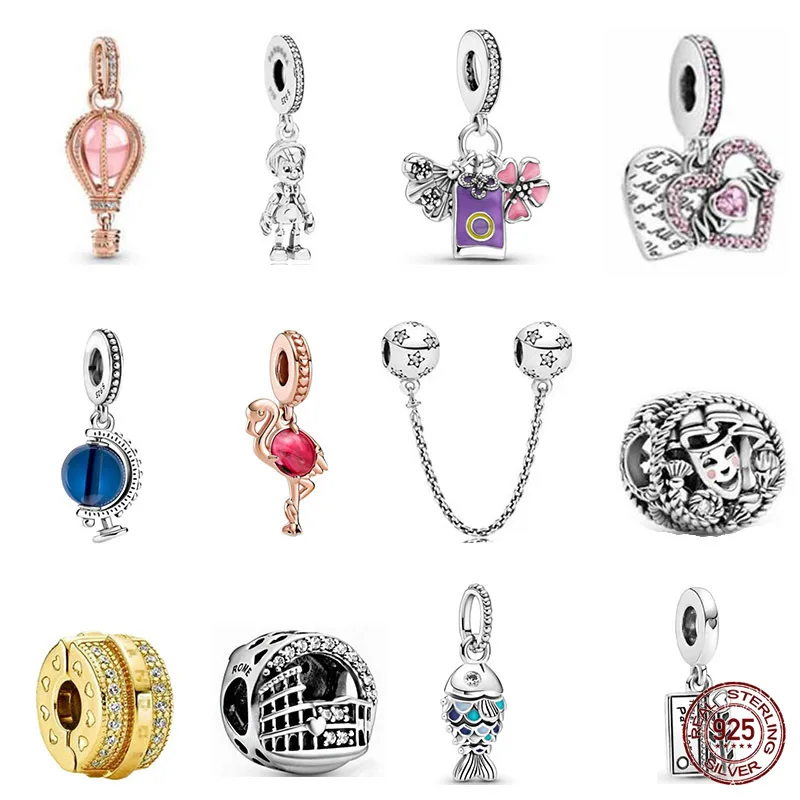 S925 Silver Hot Air Balloon Flamingo Charm Globe Beaded Fit Original Pandora Summer Fish DIY Accessories Beads
S925 Silver Hot Air Balloon Flamingo Charm Globe Beaded Fit Original Pandora Summer Fish DIY Accessories Beads