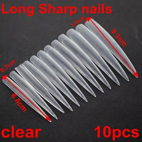 Free shipping 10pcs 10 sizes clear color long ending stiletto false nails plastic nails UV Gel Acrylic False Nail
Free shipping 10pcs 10 sizes clear color long ending stiletto false nails plastic nails UV Gel Acrylic False Nail