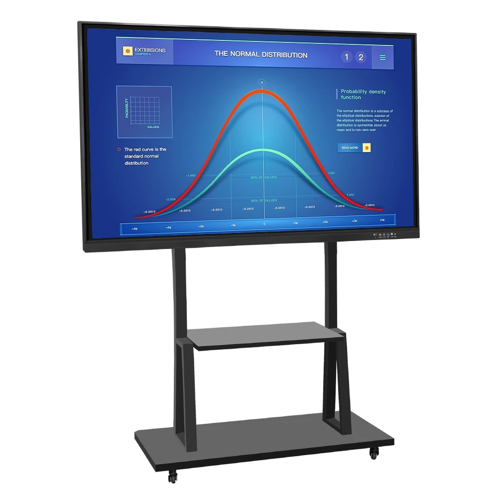 

Wall mount or movable pen / finger touch meeting teaching cheap interactive whiteboard smart screen 65 inch
