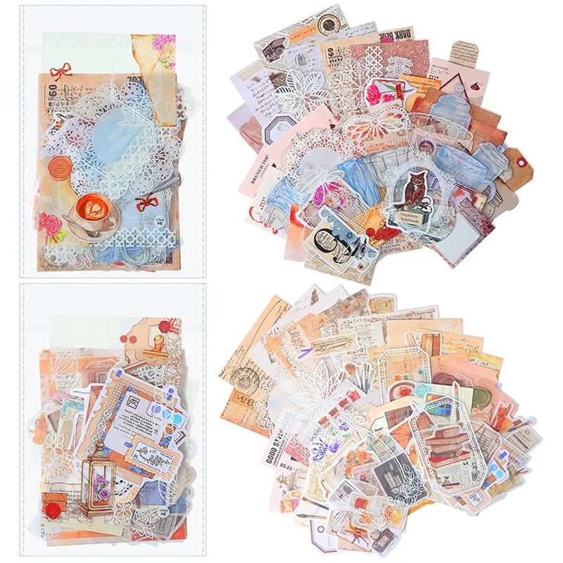 520 Pcs Vintage Journaling Scrapbooking Supplies Transparent Lace Stickers Washi Paper Stickers Aesthetic Stickers
520 Pcs Vintage Journaling Scrapbooking Supplies Transparent Lace Stickers Washi Paper Stickers Aesthetic Stickers