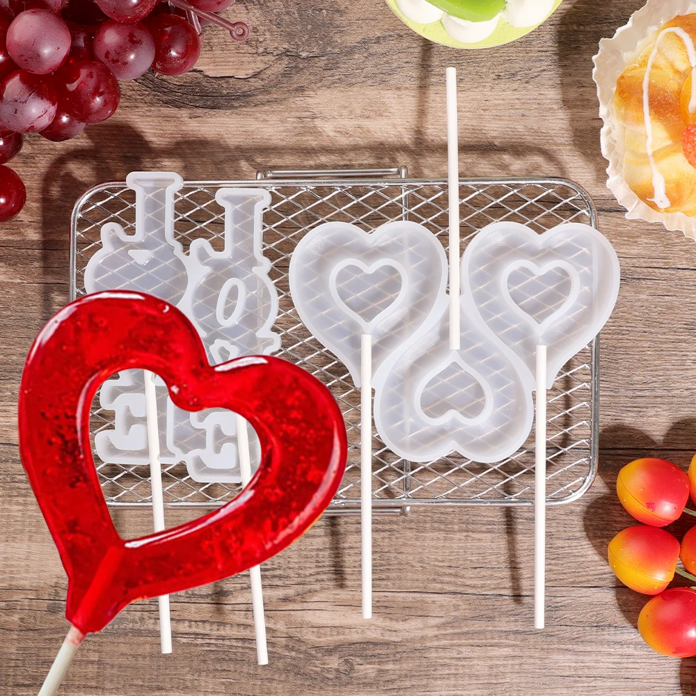 Hollow Heart Shape Silicone Lollipop Molds Love Easter Chocolate Hard Candy Cheese Jelly Mould Cake Decorating Handmade Bakeware
Hollow Heart Shape Silicone Lollipop Molds Love Easter Chocolate Hard Candy Cheese Jelly Mould Cake Decorating Handmade Bakeware