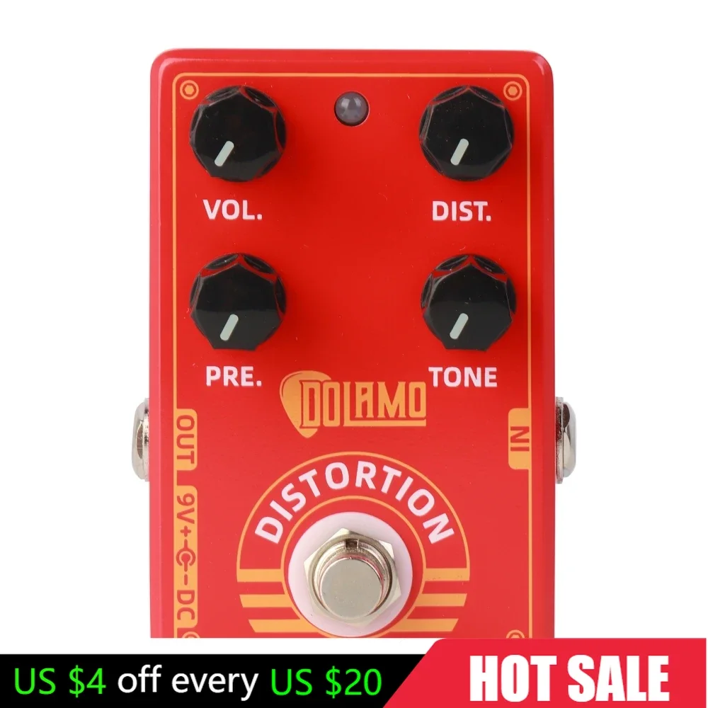 Dolamo D-9 Distortion Guitar Effect Pedal True Bypass Volume Presence Level Controls Electric Guitar Parts & Accessories
Dolamo D-9 Distortion Guitar Effect Pedal True Bypass Volume Presence Level Controls Electric Guitar Parts & Accessories