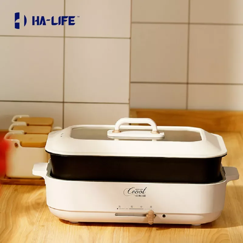 Cooking Pot Multi-function Barbecue Shabu-shabu One Pot Household Electric Cooking Pot Electric Oven Split Electric Hot Pot
Cooking Pot Multi-function Barbecue Shabu-shabu One Pot Household Electric Cooking Pot Electric Oven Split Electric Hot Pot