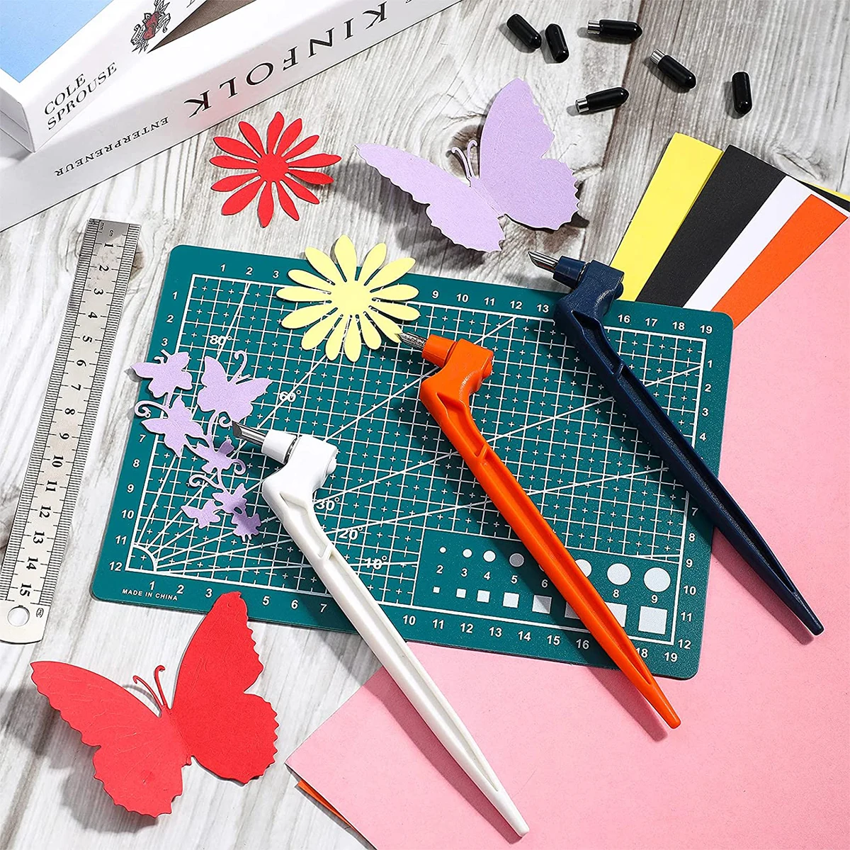 Craft Cutting Tools Kit 360 Degree Rotating Gyro Cutting Tools Art Cutting Tools with Cutting Pen for DIY Craft Cutting Tool
Craft Cutting Tools Kit 360 Degree Rotating Gyro Cutting Tools Art Cutting Tools with Cutting Pen for DIY Craft Cutting Tool