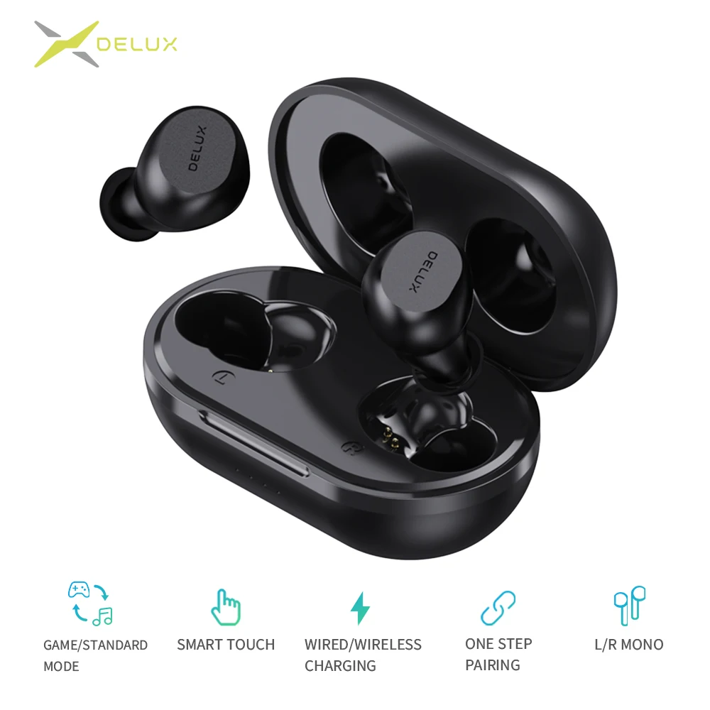 Delux DT3 TWS наушники, настоящие Беспроводные наушники с Bluetooth 5,0, спортивные, с защитой от пота, с низкой задержкой, игровая гарнитура, до 30 часов ...
Delux DT3 TWS наушники, настоящие Беспроводные наушники с Bluetooth 5,0, спортивные, с защитой от пота, с низкой задержкой, игровая гарнитура, до 30 часов ...