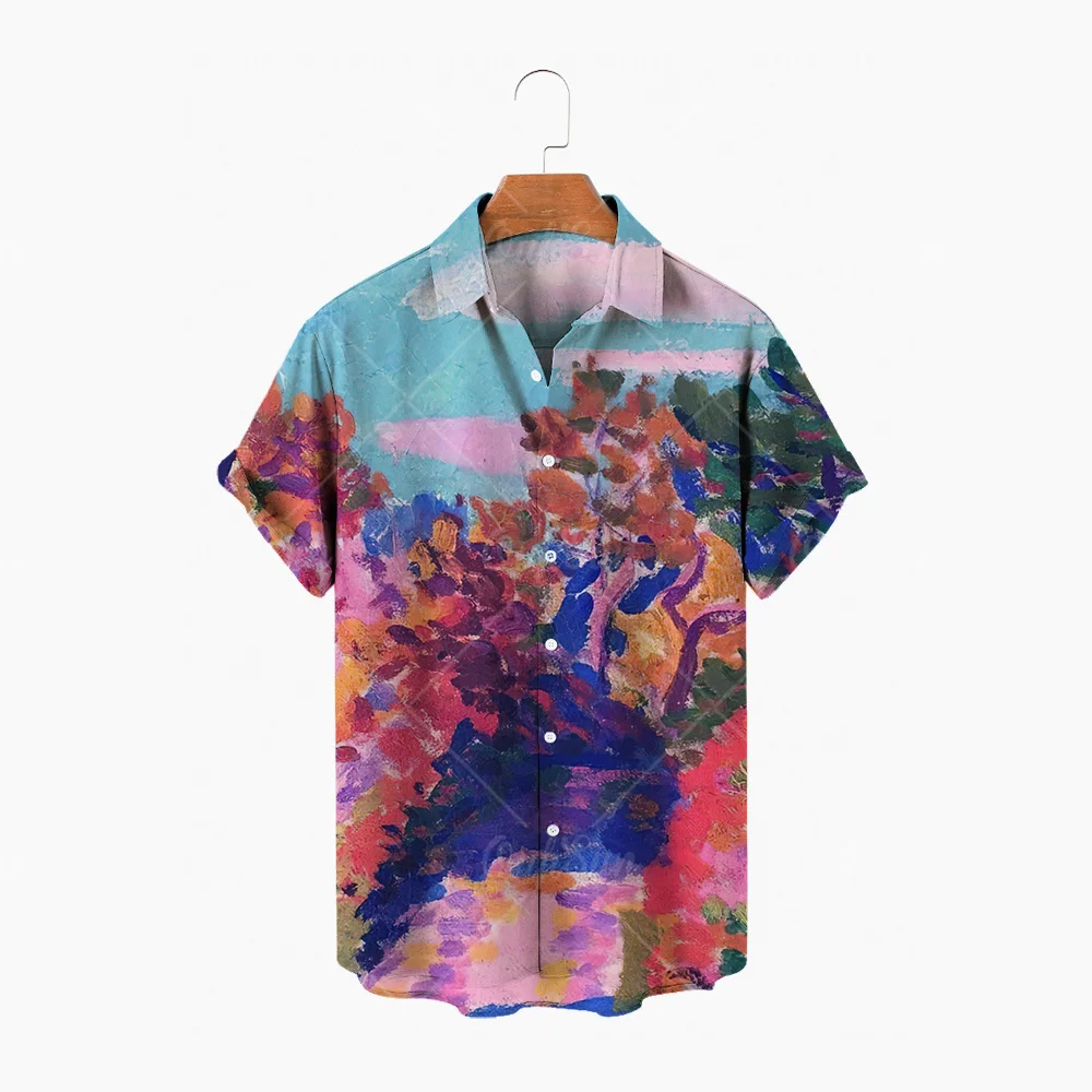 2022 Men's Shirt Men's Hawaii Casual Single Button Shirt Winter Forest 3D Printing Short Sleeve Beach Top Top Camicias
2022 Men's Shirt Men's Hawaii Casual Single Button Shirt Winter Forest 3D Printing Short Sleeve Beach Top Top Camicias