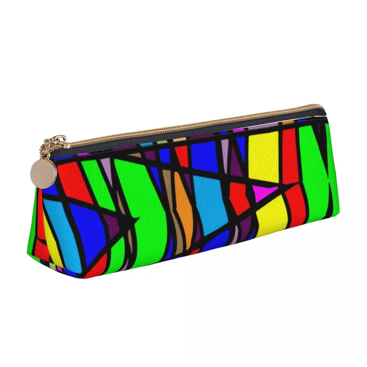 Electric Rainbow Triangle Pencil Case Abstract Geometry Design Kawaii Zipper Pencil Box Teens Stationery Leather Pen Pouch
Electric Rainbow Triangle Pencil Case Abstract Geometry Design Kawaii Zipper Pencil Box Teens Stationery Leather Pen Pouch