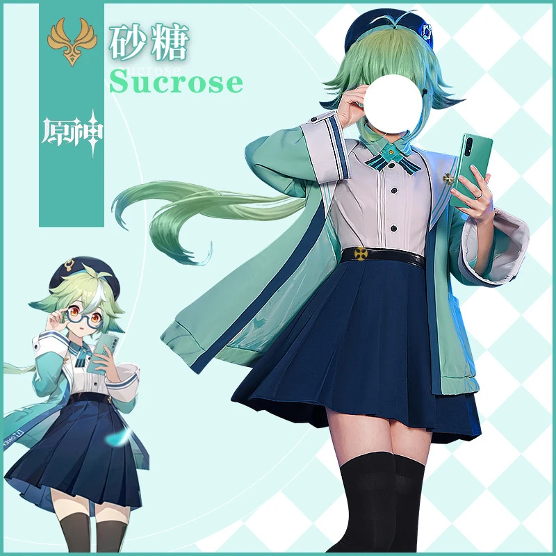Game Genshin Impact Cosplay Costume Cute Sucrose Lovely JK Uniform Anime Outfits Women Party Role Play Clothings Daily Dress
Game Genshin Impact Cosplay Costume Cute Sucrose Lovely JK Uniform Anime Outfits Women Party Role Play Clothings Daily Dress