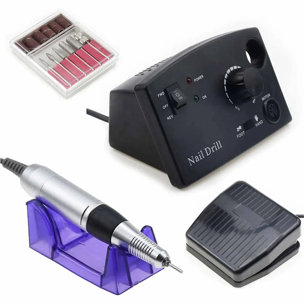 35000RPM Nail Drill Machine Manicure Machine for Pro Manicure Pedicure Electric Nail File Nail Art Equipment with Nail Drill Bit
35000RPM Nail Drill Machine Manicure Machine for Pro Manicure Pedicure Electric Nail File Nail Art Equipment with Nail Drill Bit