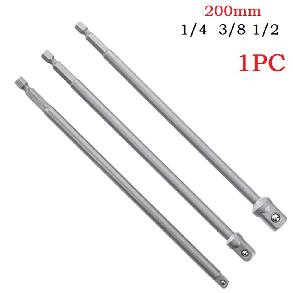 200mm Drill Socket Adapter CRVs 1/4" 3/8'' 1/2'' Square Socket Bar Extension 1/4'' Hex Shank For Impact Driver
200mm Drill Socket Adapter CRVs 1/4" 3/8'' 1/2'' Square Socket Bar Extension 1/4'' Hex Shank For Impact Driver