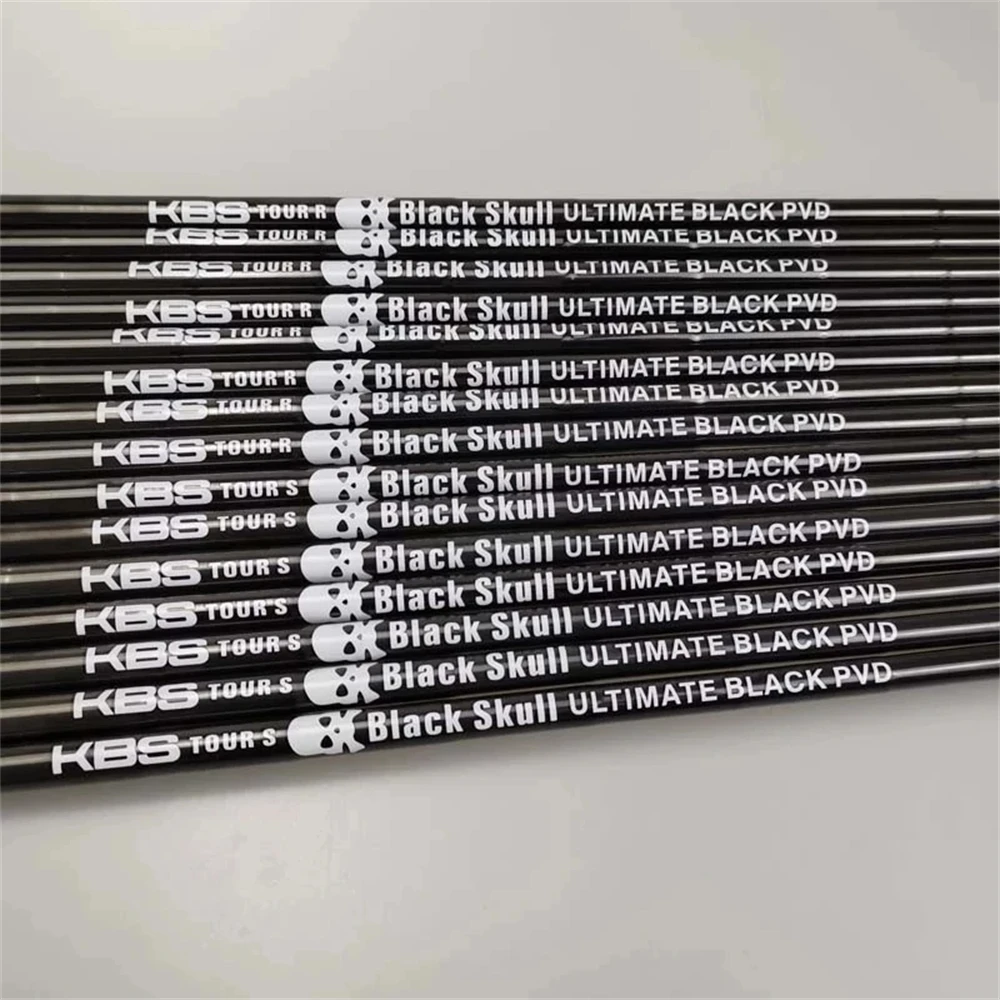 

Brand new black clubs shaft KBS TOUR skull PVD steel shaft S or R irons golf shaft 10pcs batch up order
