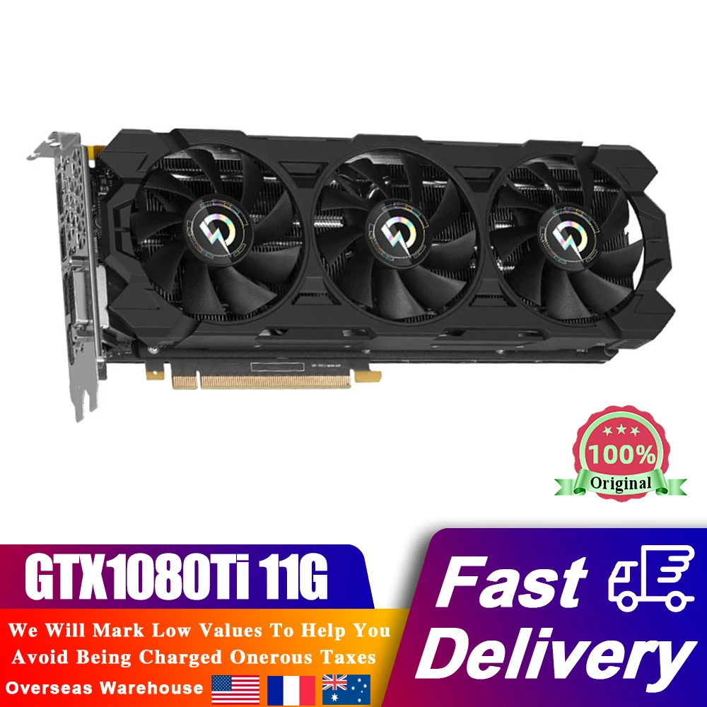 GTX1080Ti 11G Graphics Card 1481MHZ 16nm Desktop VR Ready HD Gaming Graphics Card GDDR5X Display Card for PC Computer Video Card
GTX1080Ti 11G Graphics Card 1481MHZ 16nm Desktop VR Ready HD Gaming Graphics Card GDDR5X Display Card for PC Computer Video Card