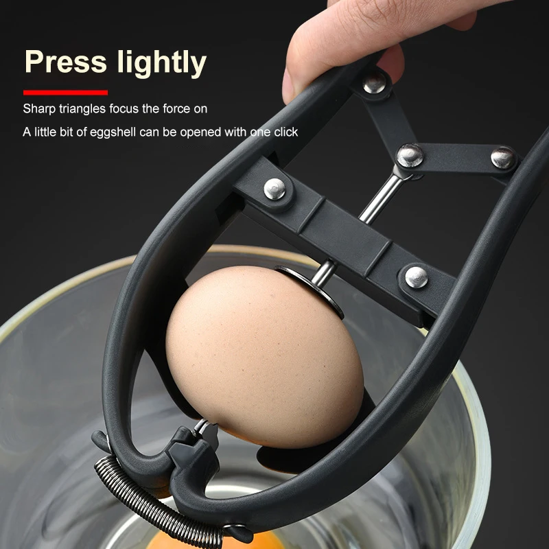 

Two-in-one Egg Opener Stainless Steel Egg Yolk Egg White Separator Wide Application Egg Beater Suitable For Eggs Of All Sizes