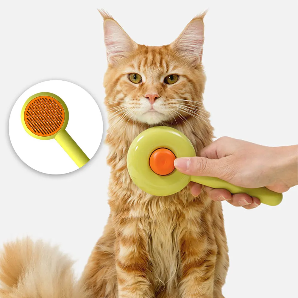 Lightweight Safety Cleaning Hair Removal Non Slip Ergonomic Dog Cat Massage Pet Brush Grooming Tool Donut Shape Long Handle Home
Lightweight Safety Cleaning Hair Removal Non Slip Ergonomic Dog Cat Massage Pet Brush Grooming Tool Donut Shape Long Handle Home