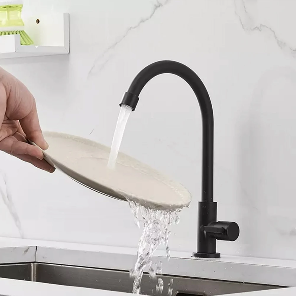 Черный кухонный смеситель из нержавеющей стали 304, смеситель с креплением на раковину, вращение на 360 градусов, распылитель потока, сопло, кухонные смесители для холодной мойки 
Черный кухонный смеситель из нержавеющей стали 304, смеситель с креплением на раковину, вращение на 360 градусов, распылитель потока, сопло, кухонные смесители для холодной мойки