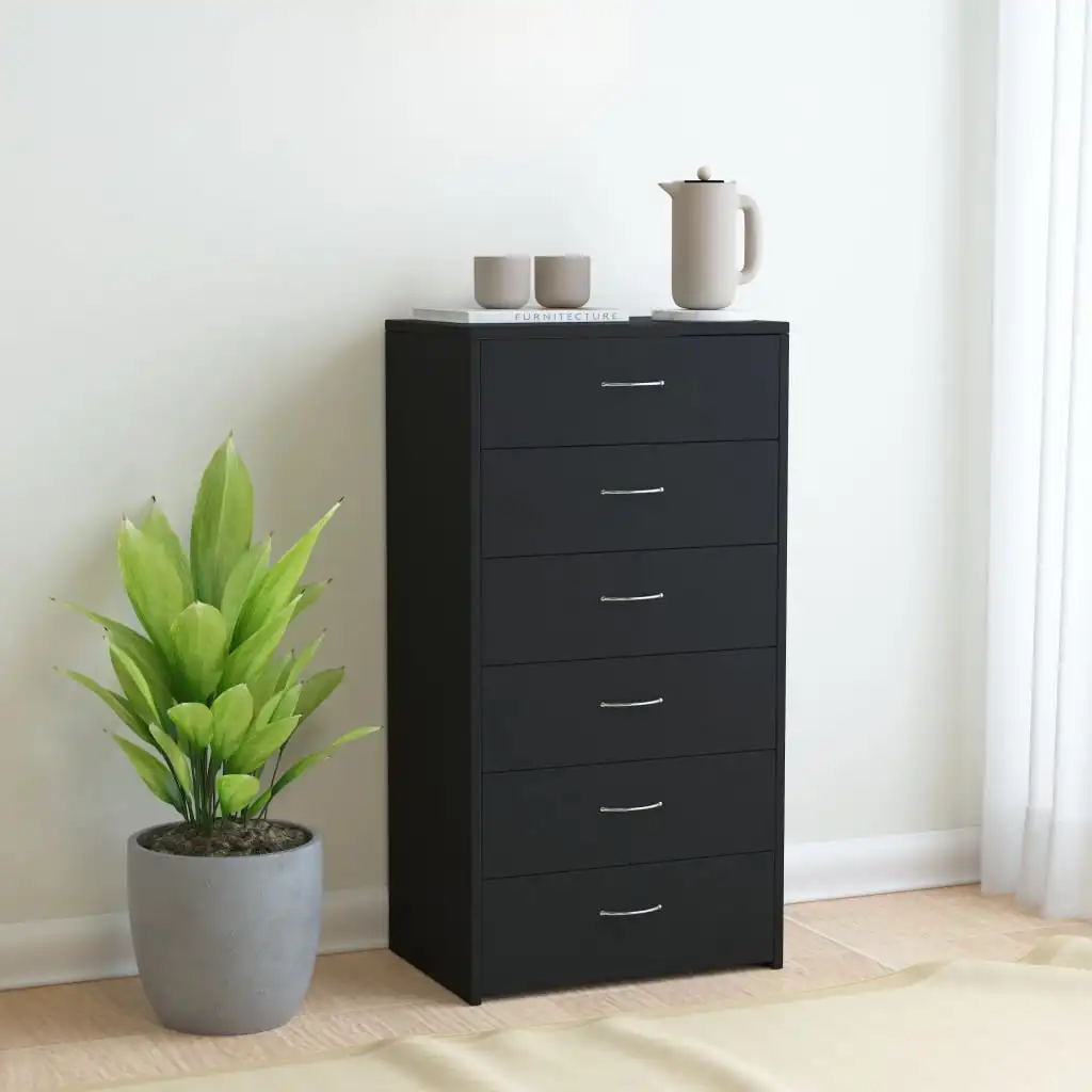 Sideboards and Buffets Cabinet with Storage Modern Decor with 6 Drawers Black 23.6"x13.4"x37.8 Chipboard
Sideboards and Buffets Cabinet with Storage Modern Decor with 6 Drawers Black 23.6"x13.4"x37.8 Chipboard