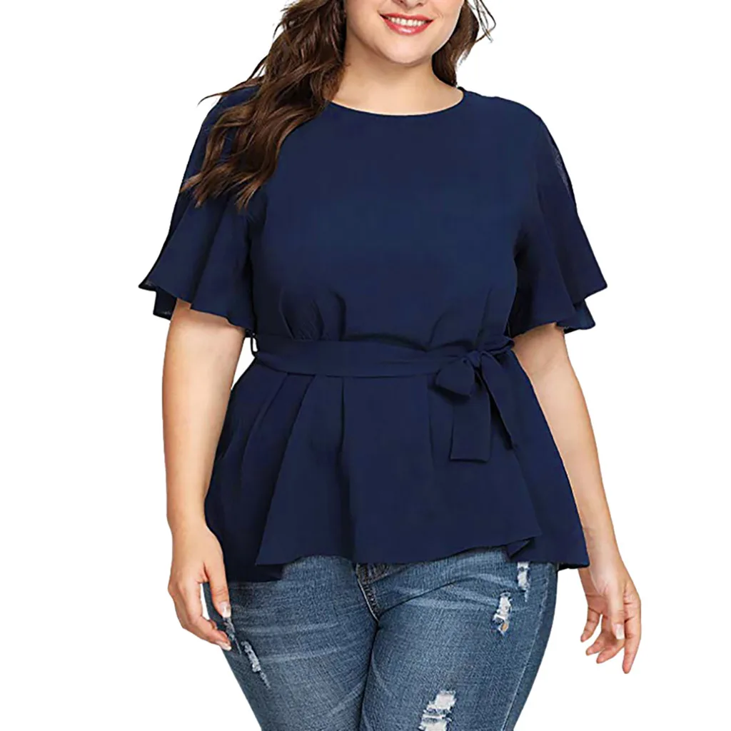 Knot Short Shirt Tops Blouse Solid Size Belted Women's Sleeve Fleeced Lined Long Sleeve Women Black Fall Tops Women
Knot Short Shirt Tops Blouse Solid Size Belted Women's Sleeve Fleeced Lined Long Sleeve Women Black Fall Tops Women