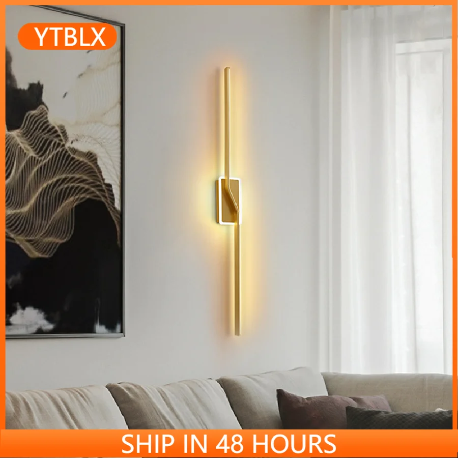 LED Simple Wall Lamps Long Strip Atmosphere Lamp brass material Background Wall Lamp Decor Staircase Aisle Bedroom Bedside Light
LED Simple Wall Lamps Long Strip Atmosphere Lamp brass material Background Wall Lamp Decor Staircase Aisle Bedroom Bedside Light