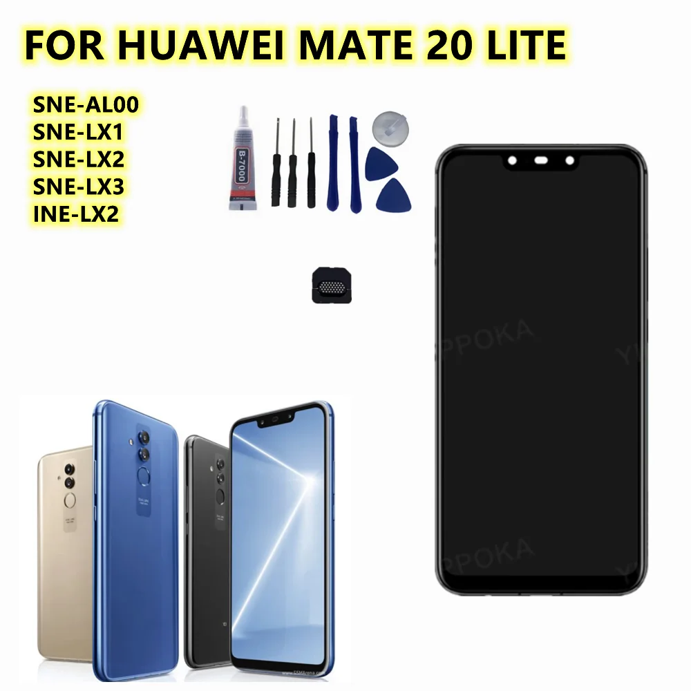 ЖК-дисплей 6 3 дюйма для HUAWEI mate 20 lite с сенсорным экраном и дигитайзером в сборе