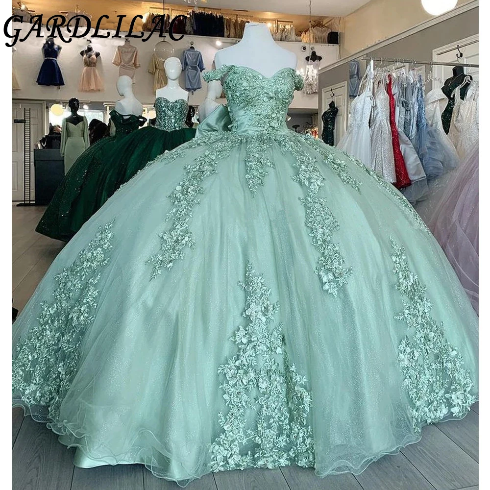 Бальные платья Gardlilac с открытыми плечами, платье для Quinceanera, официальные свадебные платья, блестящие тюлевые платья с аппликацией для принце...
Бальные платья Gardlilac с открытыми плечами, платье для Quinceanera, официальные свадебные платья, блестящие тюлевые платья с аппликацией для принце...